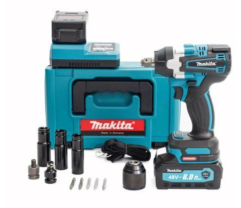 Акумуляторний гайковерт з набором головок Makita TW005GM (48V, 6AH), Безщітковий гайковерт Макіта TOP 2973699057 фото