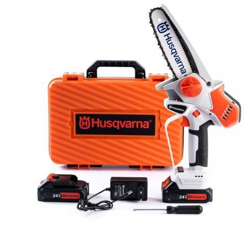 Акумуляторна ланцюгова мініпила Husqvarna 85iXP KIT (24V, 5 Ah), Пила для обрізання дерев худварна TOP 2973699046 фото