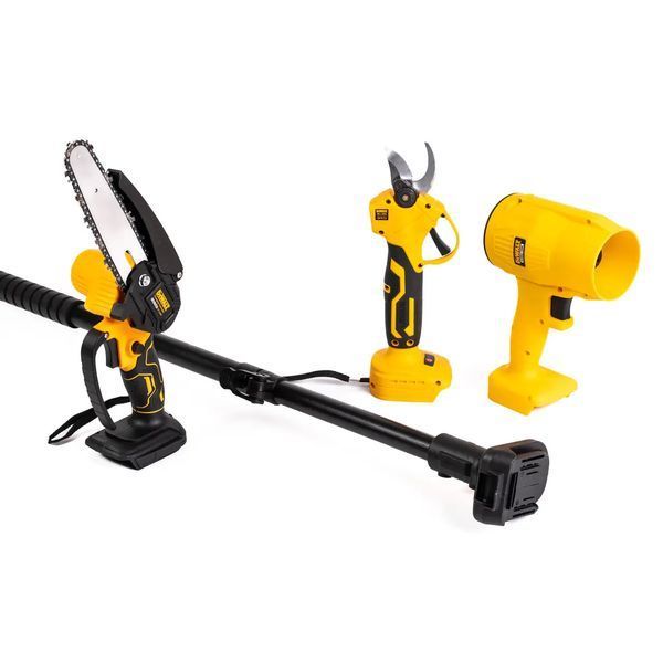 Садовий набір DeWalt 5в1 36V мініпила-секатор повітродувка тример висоторіз акумуляторний професійний 3007287020 фото