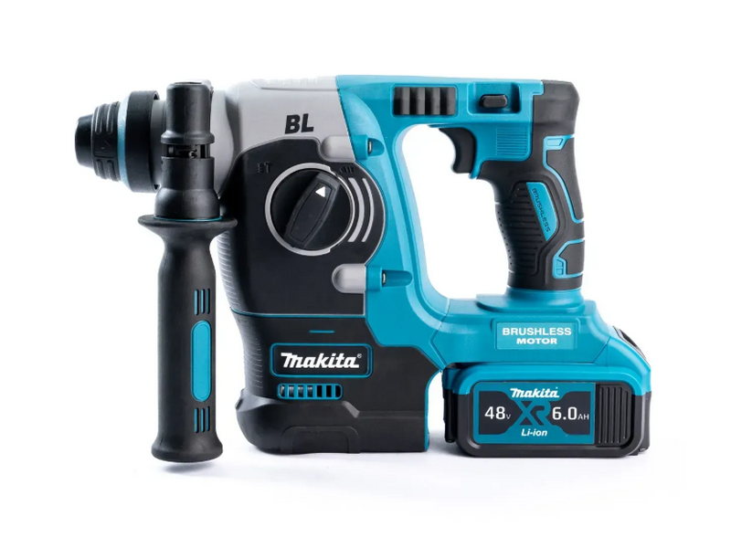 Безщітковий акумуляторний перфоратор Makita DHR263Z (48V, 6 AH) Потужний перфоратор Макіта з двома АКБ 59659 фото