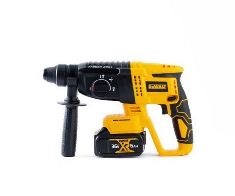 Легкий безщітковий акумуляторний перфоратор DeWalt DCD900B (36V, 6 AH) , якісний трирежимний перфоратор TOP 2973699075 фото
