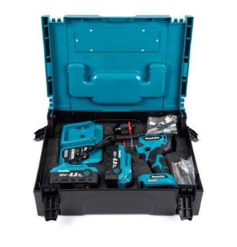 Ручной аккумуляторный шуруповерт Makita DDF335Z (36V, 6AH) , мощный аккумуляторный шуруповер Макита 2973699175 фото